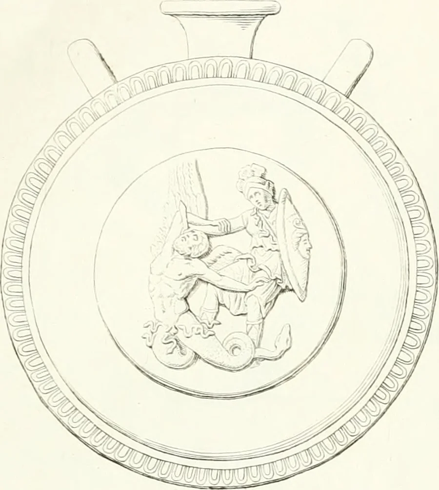 An illustration from Collection of the most remarkable monuments of the National Museum, 1869, leaf 408