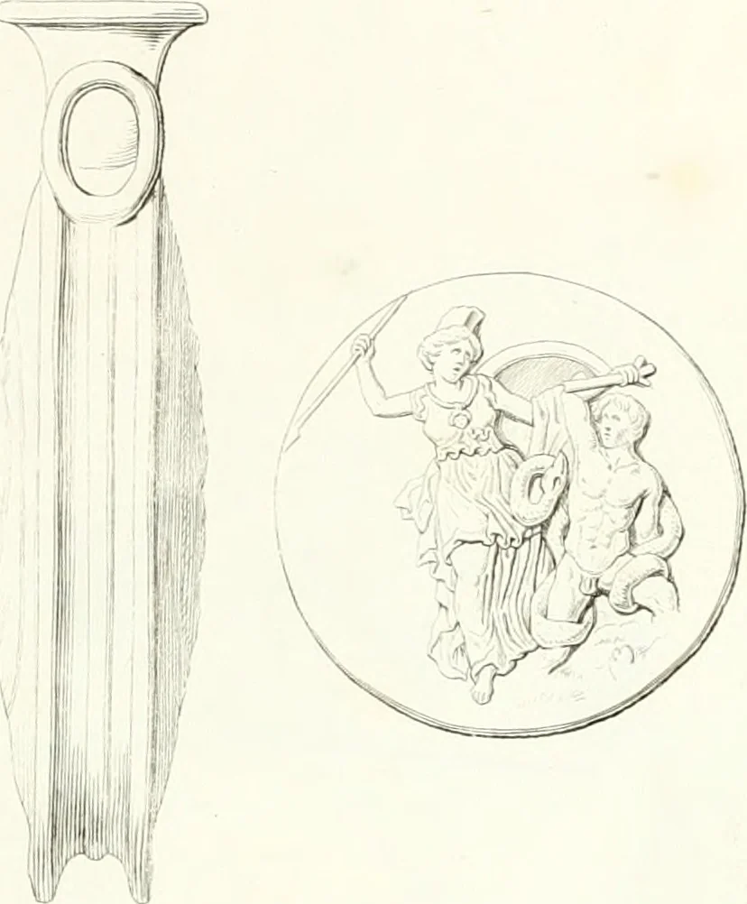 An illustration from Collection of the most remarkable monuments of the National Museum, 1869, leaf 408