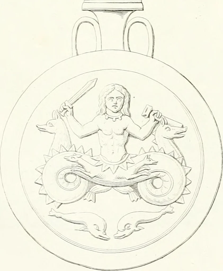 An illustration from Collection of the most remarkable monuments of the National Museum, 1869, leaf 408