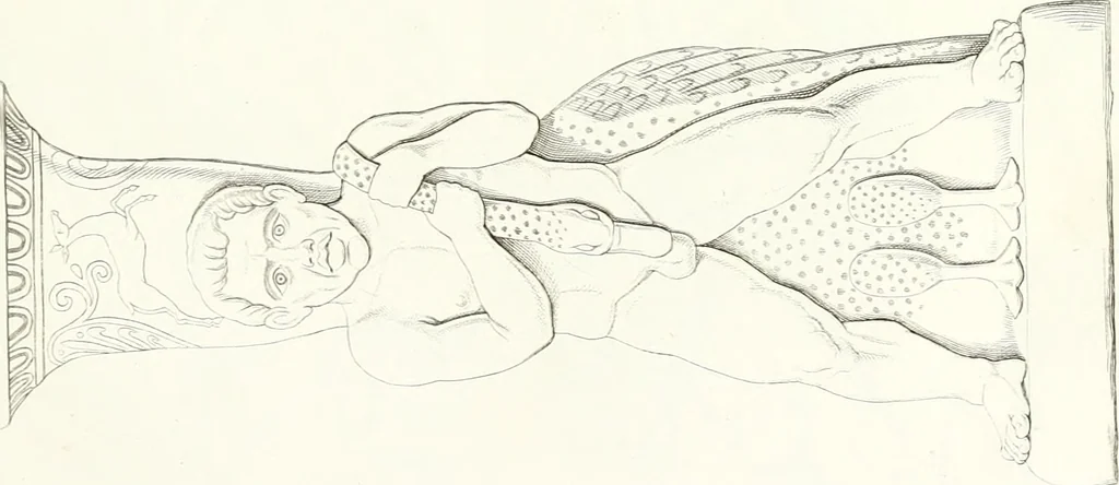 An illustration from Collection of the most remarkable monuments of the National Museum, 1869, leaf 412