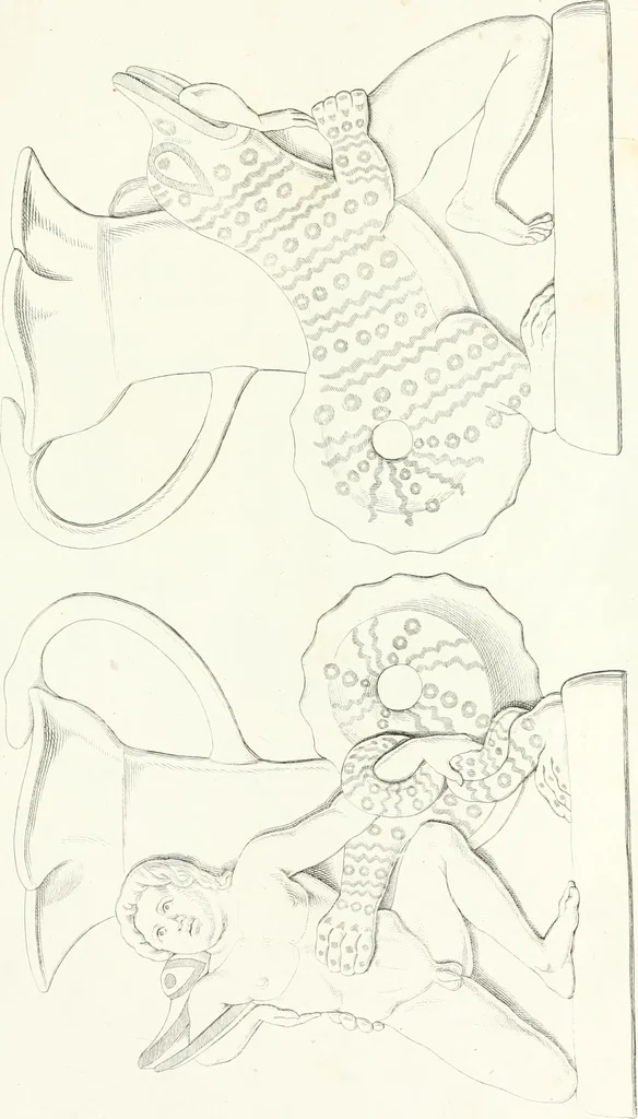 An illustration from Collection of the most remarkable monuments of the National Museum, 1869, leaf 414