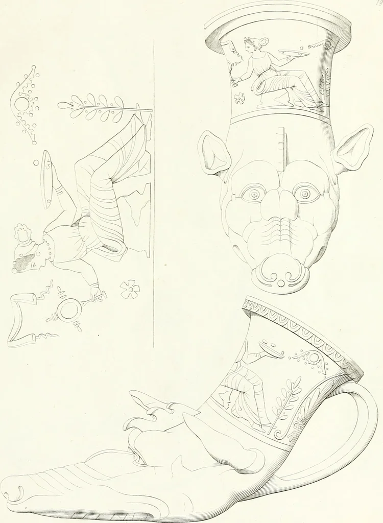 An illustration from Collection of the most remarkable monuments of the National Museum, 1869, leaf 432