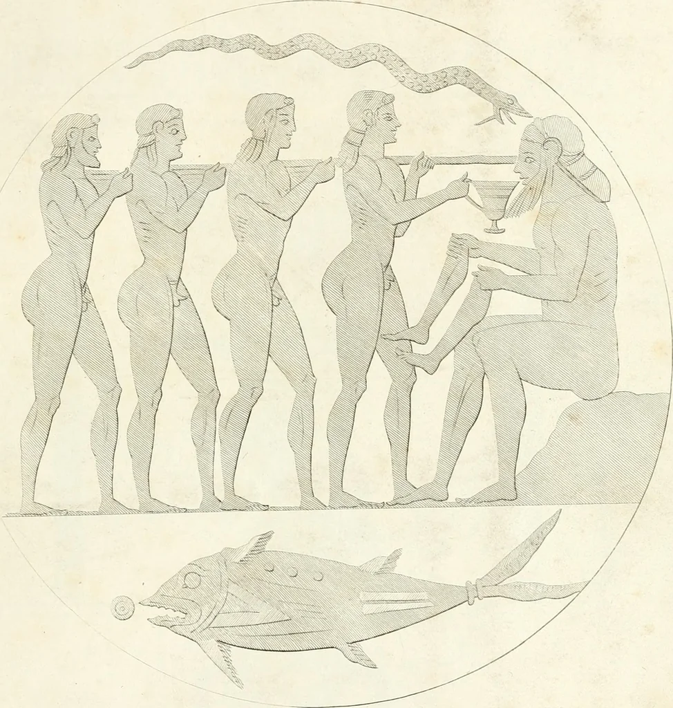 An illustration from Collection of the most remarkable monuments of the National Museum, 1869, leaf 450