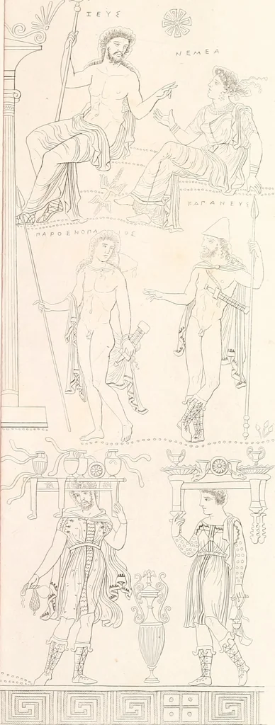 An illustration from Collection of the most remarkable monuments of the National Museum, 1869, leaf 482