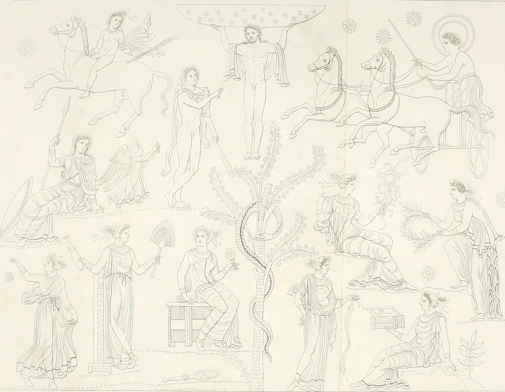 An illustration from Collection of the most remarkable monuments of the National Museum, 1869, leaf 485