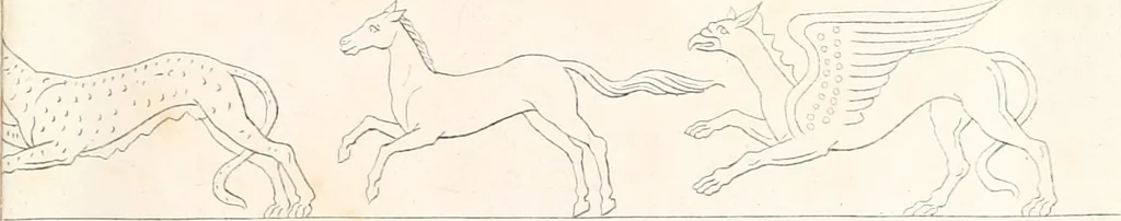 An illustration from Collection of the most remarkable monuments of the National Museum, 1869, leaf 486