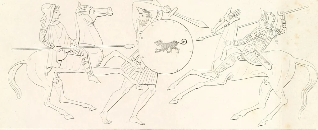 An illustration from Collection of the most remarkable monuments of the National Museum, 1869, leaf 508