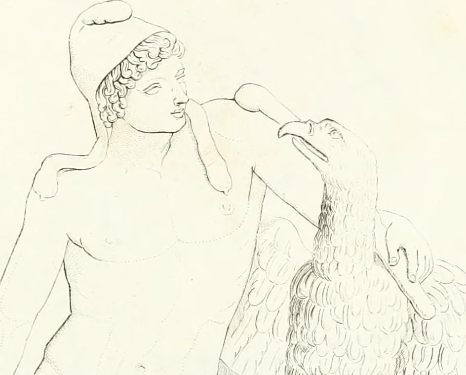 An illustration from Collection of the most remarkable monuments of the National Museum, 1869, leaf 76