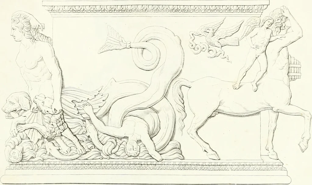 An illustration from Collection of the most remarkable monuments of the National Museum, 1869, leaf 86