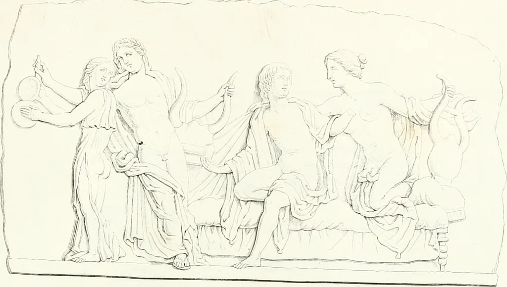 An illustration from Collection of the most remarkable monuments of the National Museum, 1869, leaf 96