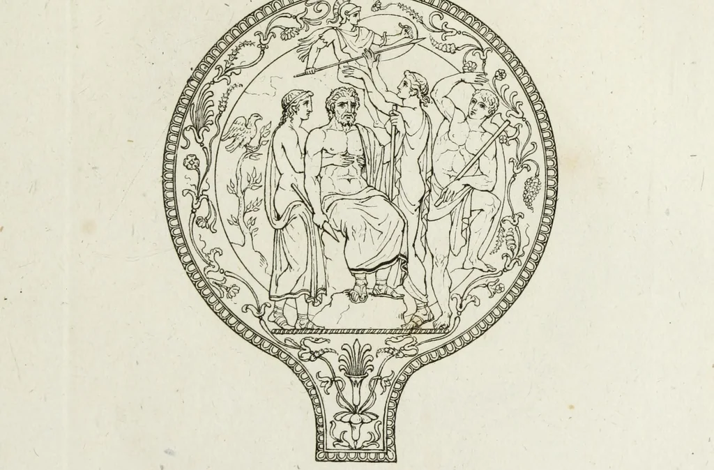 An illustration from A collection of vases, altars, paterae, tripods, candelabra sarcophagi, &c. from various museums and collections : engraved on 170 plates, 1814, leaf 168