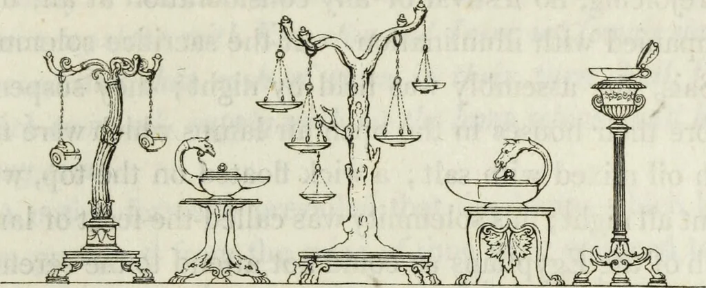 An illustration from A collection of vases, altars, paterae, tripods, candelabra sarcophagi, &c. from various museums and collections : engraved on 170 plates, 1814, leaf 200