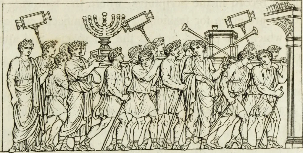 An illustration from A collection of vases, altars, paterae, tripods, candelabra sarcophagi, &c. from various museums and collections : engraved on 170 plates, 1814, leaf 216