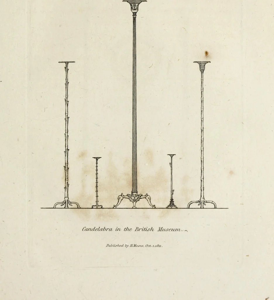 An illustration from A collection of vases, altars, paterae, tripods, candelabra sarcophagi, &c. from various museums and collections : engraved on 170 plates, 1814, leaf 224