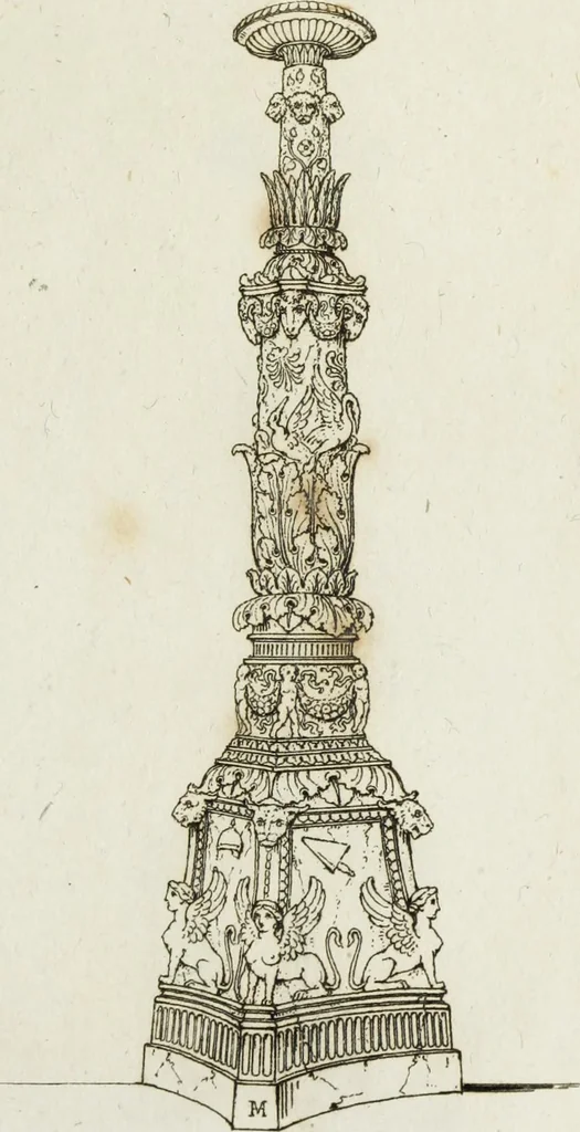 An illustration from A collection of vases, altars, paterae, tripods, candelabra sarcophagi, &c. from various museums and collections : engraved on 170 plates, 1814, leaf 232
