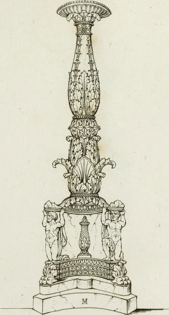 An illustration from A collection of vases, altars, paterae, tripods, candelabra sarcophagi, &c. from various museums and collections : engraved on 170 plates, 1814, leaf 234