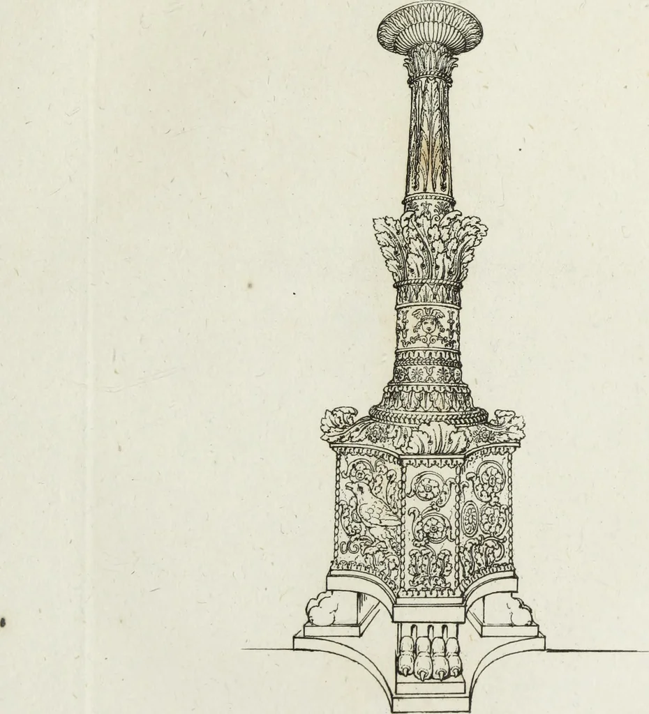 An illustration from A collection of vases, altars, paterae, tripods, candelabra sarcophagi, &c. from various museums and collections : engraved on 170 plates, 1814, leaf 236