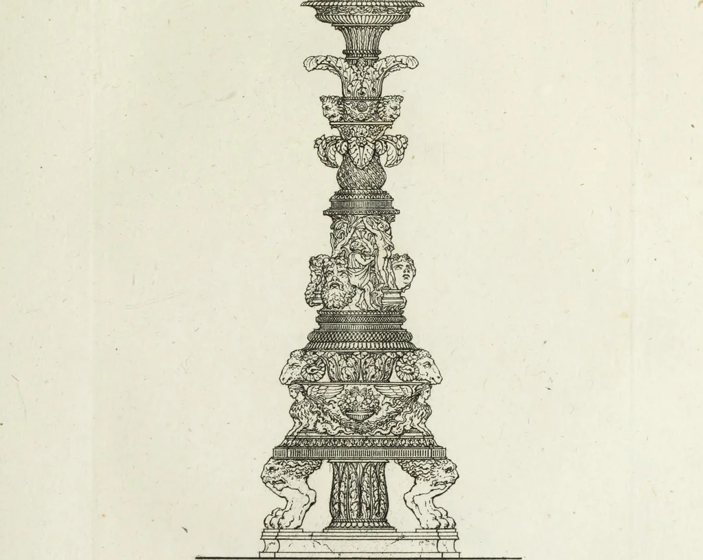 An illustration from A collection of vases, altars, paterae, tripods, candelabra sarcophagi, &c. from various museums and collections : engraved on 170 plates, 1814, leaf 240