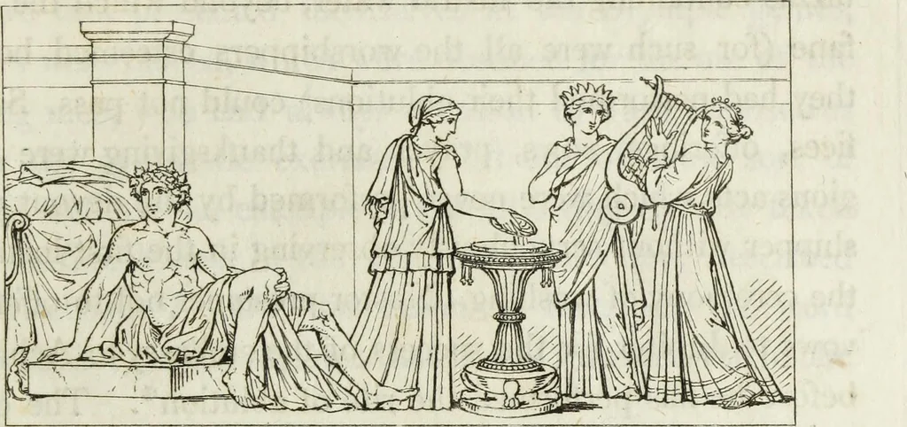 An illustration from A collection of vases, altars, paterae, tripods, candelabra sarcophagi, &c. from various museums and collections : engraved on 170 plates, 1814, leaf 246