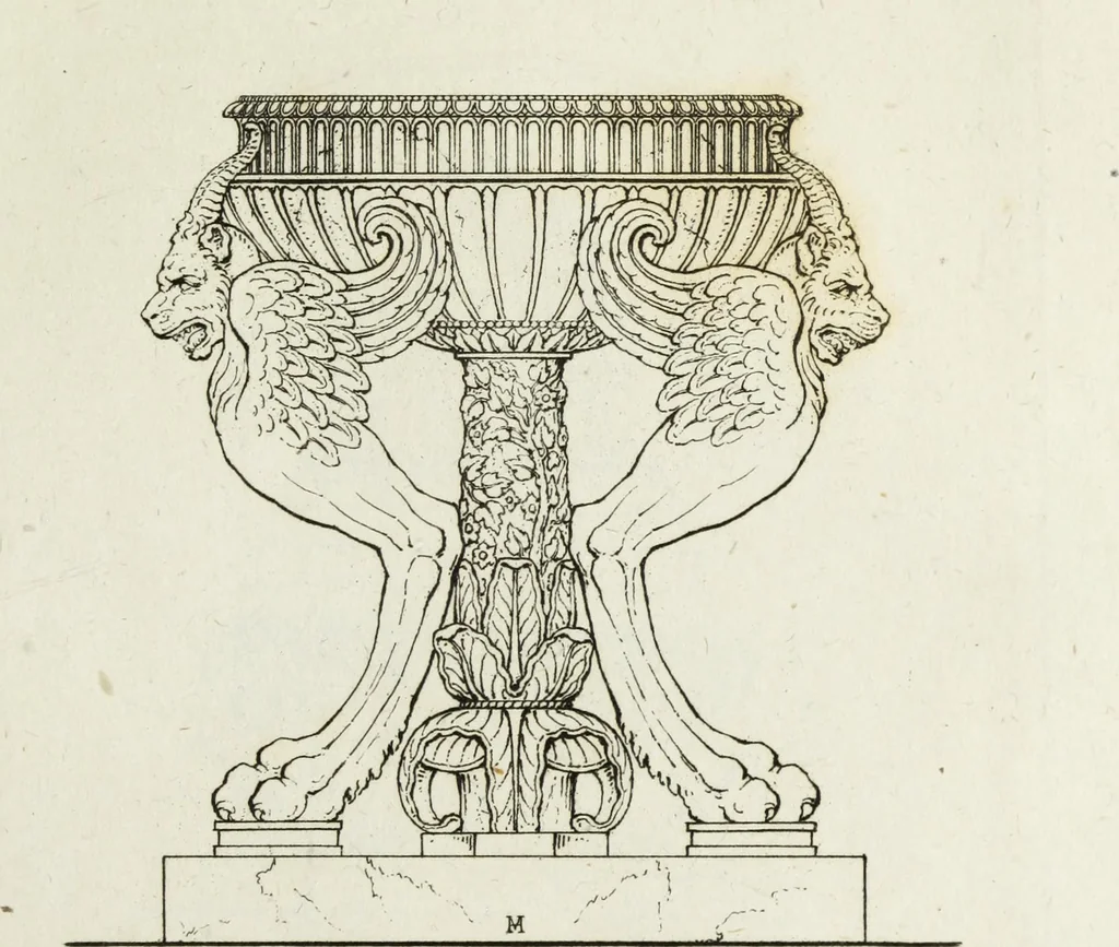An illustration from A collection of vases, altars, paterae, tripods, candelabra sarcophagi, &c. from various museums and collections : engraved on 170 plates, 1814, leaf 250