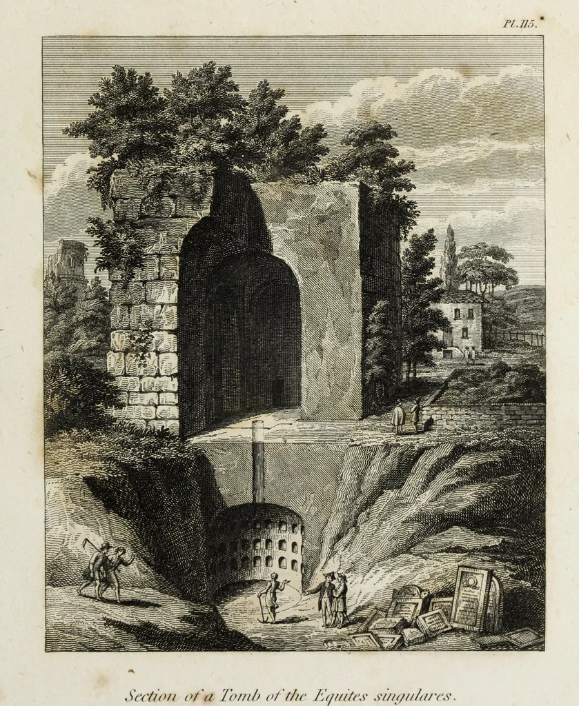 An illustration from A collection of vases, altars, paterae, tripods, candelabra sarcophagi, &c. from various museums and collections : engraved on 170 plates, 1814, leaf 308