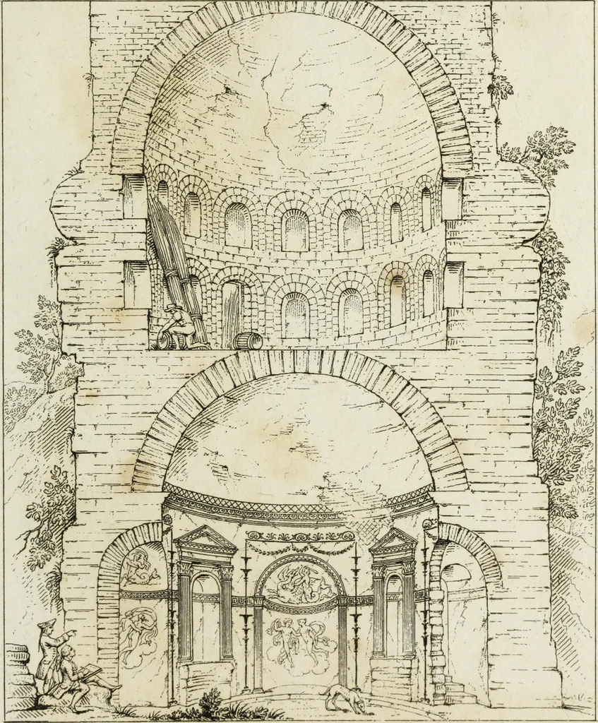 An illustration from A collection of vases, altars, paterae, tripods, candelabra sarcophagi, &c. from various museums and collections : engraved on 170 plates, 1814, leaf 312