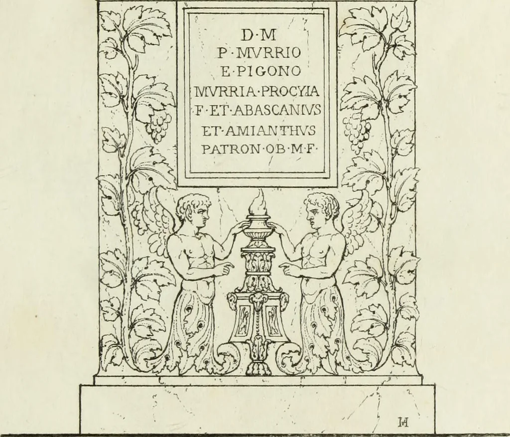 An illustration from A collection of vases, altars, paterae, tripods, candelabra sarcophagi, &c. from various museums and collections : engraved on 170 plates, 1814, leaf 320