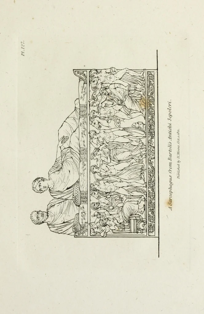 An illustration from A collection of vases, altars, paterae, tripods, candelabra sarcophagi, &c. from various museums and collections : engraved on 170 plates, 1814, leaf 332