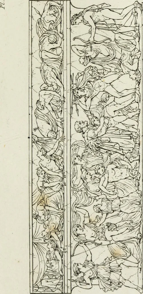 An illustration from A collection of vases, altars, paterae, tripods, candelabra sarcophagi, &c. from various museums and collections : engraved on 170 plates, 1814, leaf 352
