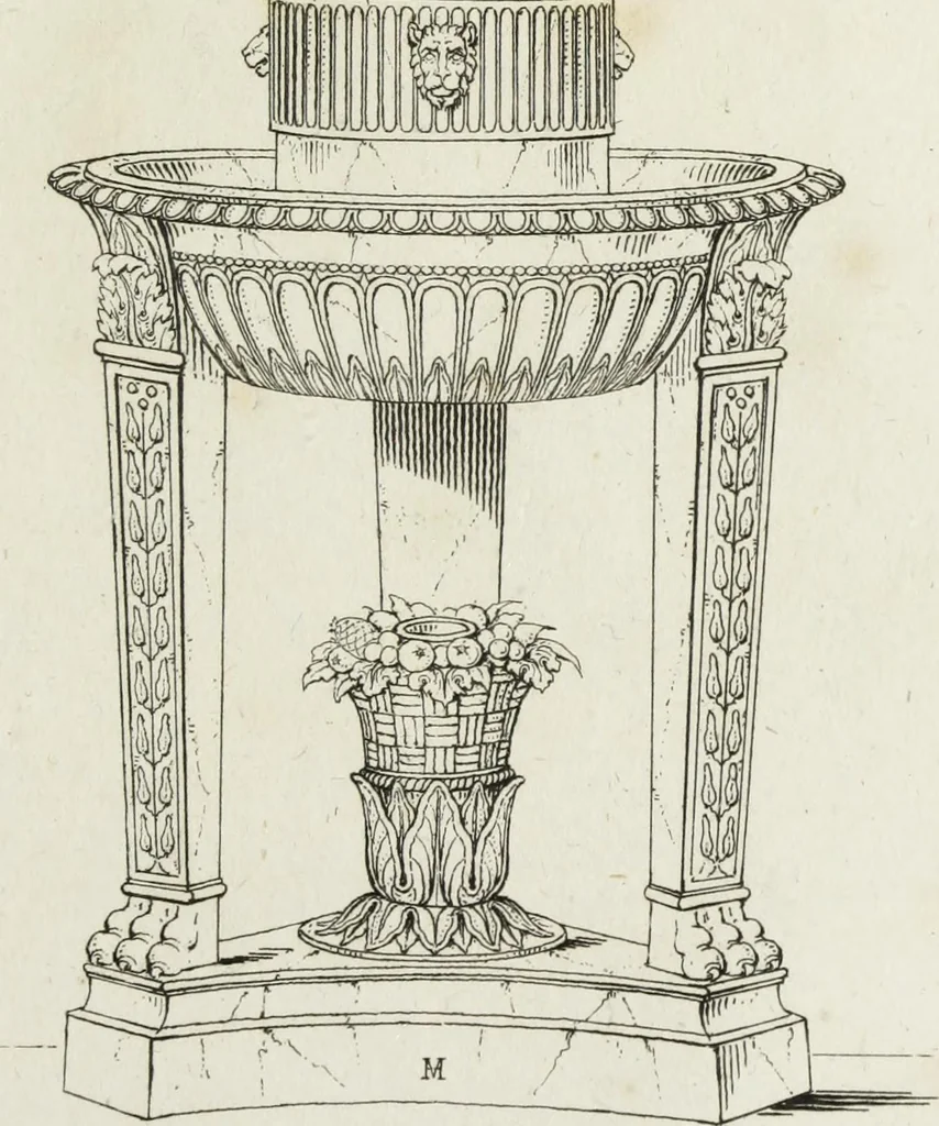 An illustration from A collection of vases, altars, paterae, tripods, candelabra sarcophagi, &c. from various museums and collections : engraved on 170 plates, 1814, leaf 368