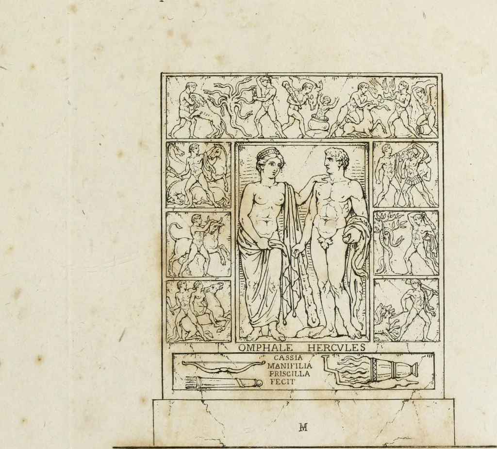 An illustration from A collection of vases, altars, paterae, tripods, candelabra sarcophagi, &c. from various museums and collections : engraved on 170 plates, 1814, leaf 378