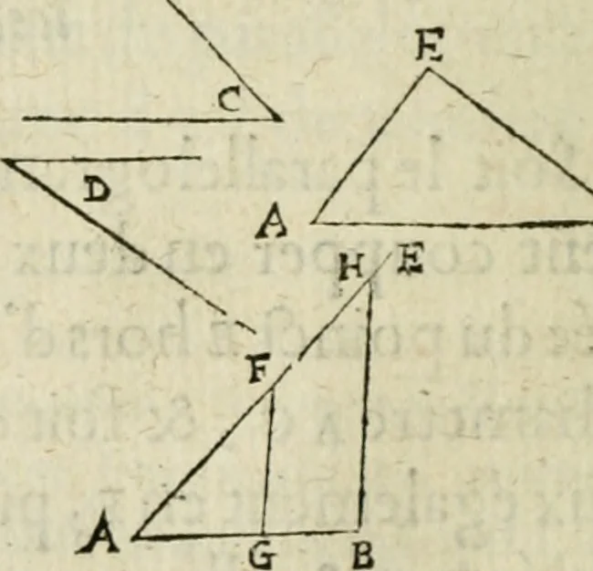 An illustration from Collection ov recveil de divers traictez mathematiqves. A sçauoir; d'arithmetiqve, d'algebre, de la solution de diuers problemes & questions, tant geometriques, qu'astronomiques. Comme aussi de plusieurs moyens pour mesurer toutes sortes de quantitez, soient lignes, superficies & corps. Item, de la sphere du monde, auec l'vsage & pratique tant de l'astrolabe, du quarré geometrique, & des globes, que du compas de proportion: et encore de la construction des fortifications practiquées aux Pays Bas, 1621, leaf 331