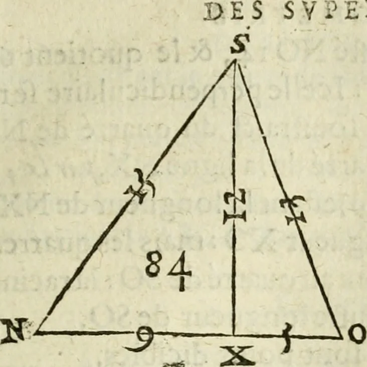 An illustration from Collection ov recveil de divers traictez mathematiqves. A sçauoir; d'arithmetiqve, d'algebre, de la solution de diuers problemes & questions, tant geometriques, qu'astronomiques. Comme aussi de plusieurs moyens pour mesurer toutes sortes de quantitez, soient lignes, superficies & corps. Item, de la sphere du monde, auec l'vsage & pratique tant de l'astrolabe, du quarré geometrique, & des globes, que du compas de proportion: et encore de la construction des fortifications practiquées aux Pays Bas, 1621, leaf 438