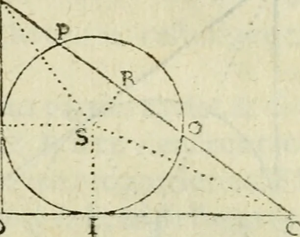 An illustration from Collection ov recveil de divers traictez mathematiqves. A sçauoir; d'arithmetiqve, d'algebre, de la solution de diuers problemes & questions, tant geometriques, qu'astronomiques. Comme aussi de plusieurs moyens pour mesurer toutes sortes de quantitez, soient lignes, superficies & corps. Item, de la sphere du monde, auec l'vsage & pratique tant de l'astrolabe, du quarré geometrique, & des globes, que du compas de proportion: et encore de la construction des fortifications practiquées aux Pays Bas, 1621, leaf 672