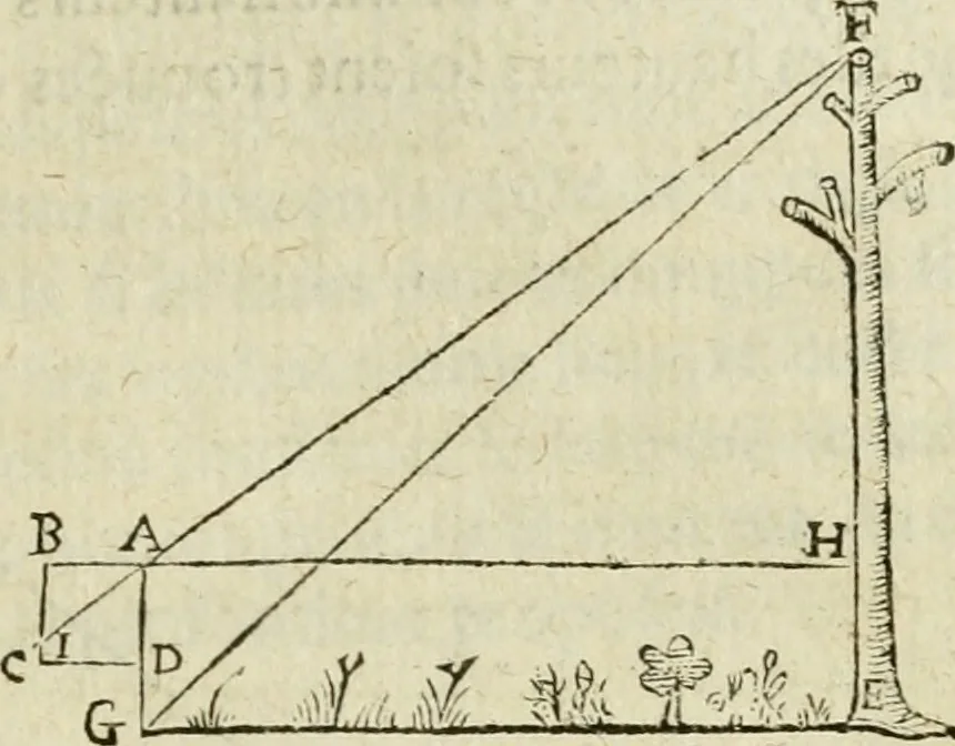 An illustration from Collection ov recveil de divers traictez mathematiqves. A sçauoir; d'arithmetiqve, d'algebre, de la solution de diuers problemes & questions, tant geometriques, qu'astronomiques. Comme aussi de plusieurs moyens pour mesurer toutes sortes de quantitez, soient lignes, superficies & corps. Item, de la sphere du monde, auec l'vsage & pratique tant de l'astrolabe, du quarré geometrique, & des globes, que du compas de proportion: et encore de la construction des fortifications practiquées aux Pays Bas, 1621, leaf 886