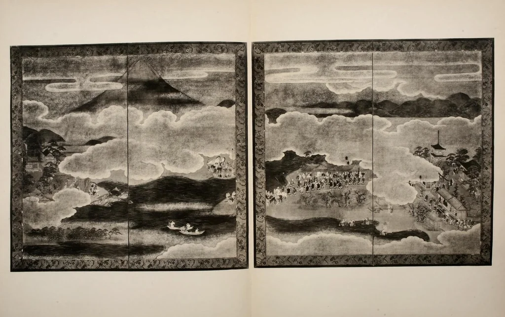 An illustration from Collection P. Barboutau : Peintures-estampes & Objets d'Art du Japon dont la vente aura lieu le 3 juin et jours suivants, a l'Hotel Drouot, Salle N8, 1904, leaf 299