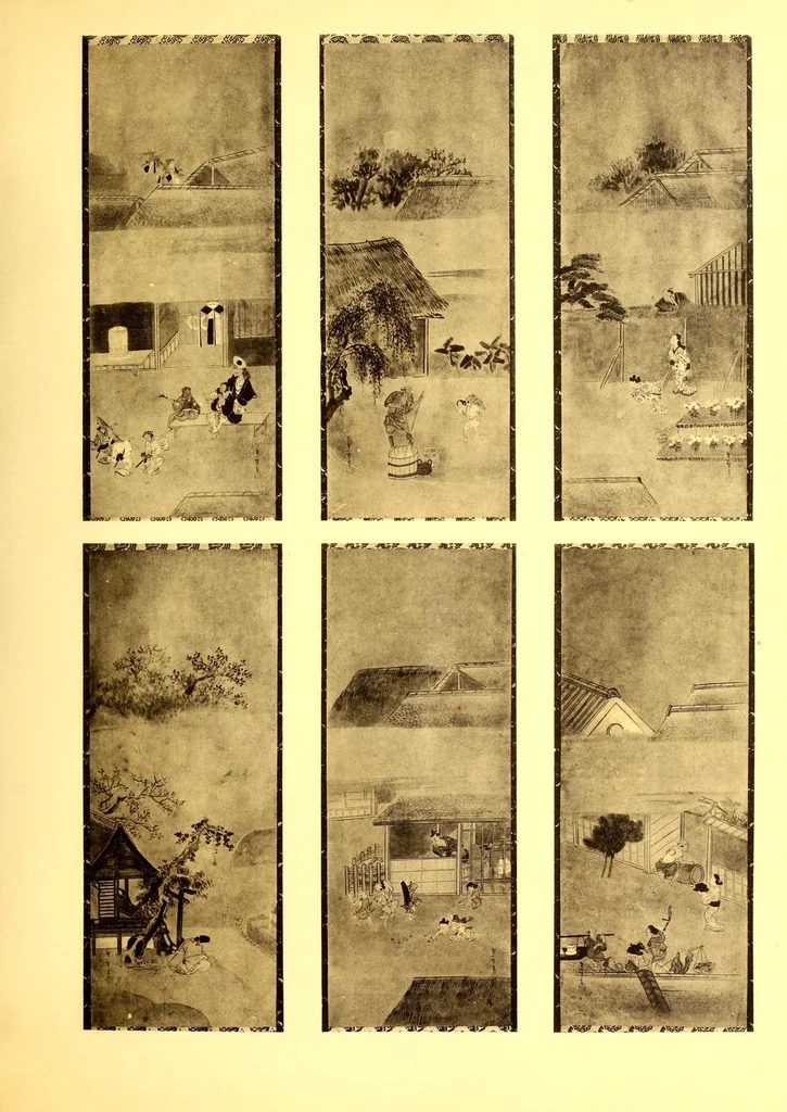 An illustration from Collection P. Barboutau : Peintures-estampes & Objets d'Art du Japon dont la vente aura lieu le 3 juin et jours suivants, a l'Hotel Drouot, Salle N8, 1904, leaf 341