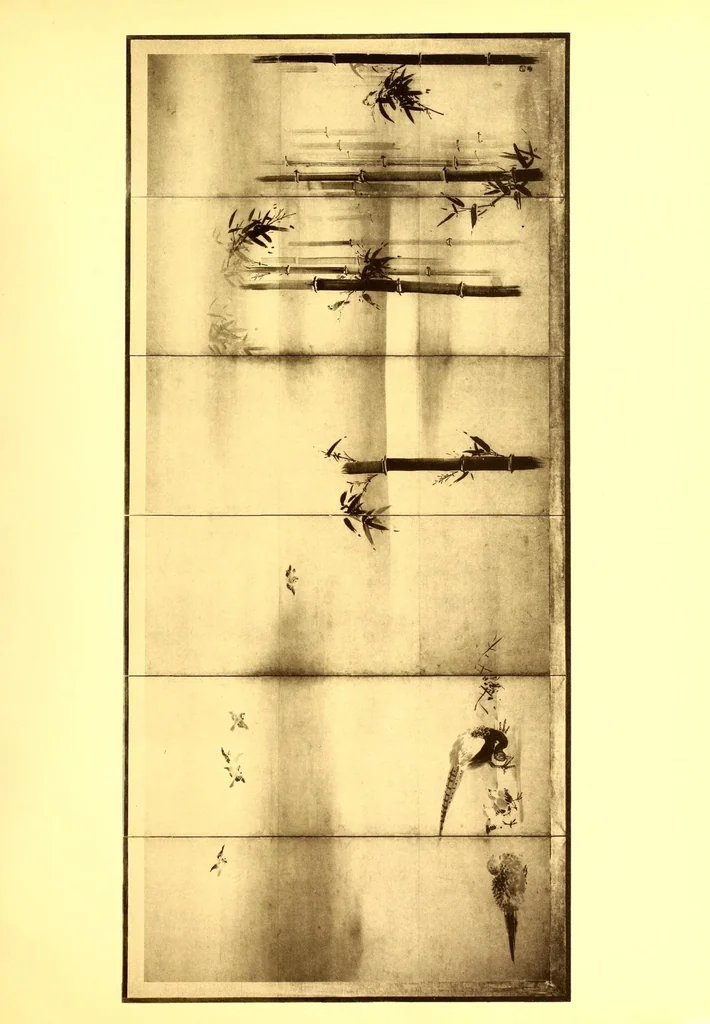 An illustration from Collection P. Barboutau : Peintures-estampes & Objets d'Art du Japon dont la vente aura lieu le 3 juin et jours suivants, a l'Hotel Drouot, Salle N8, 1904, leaf 85