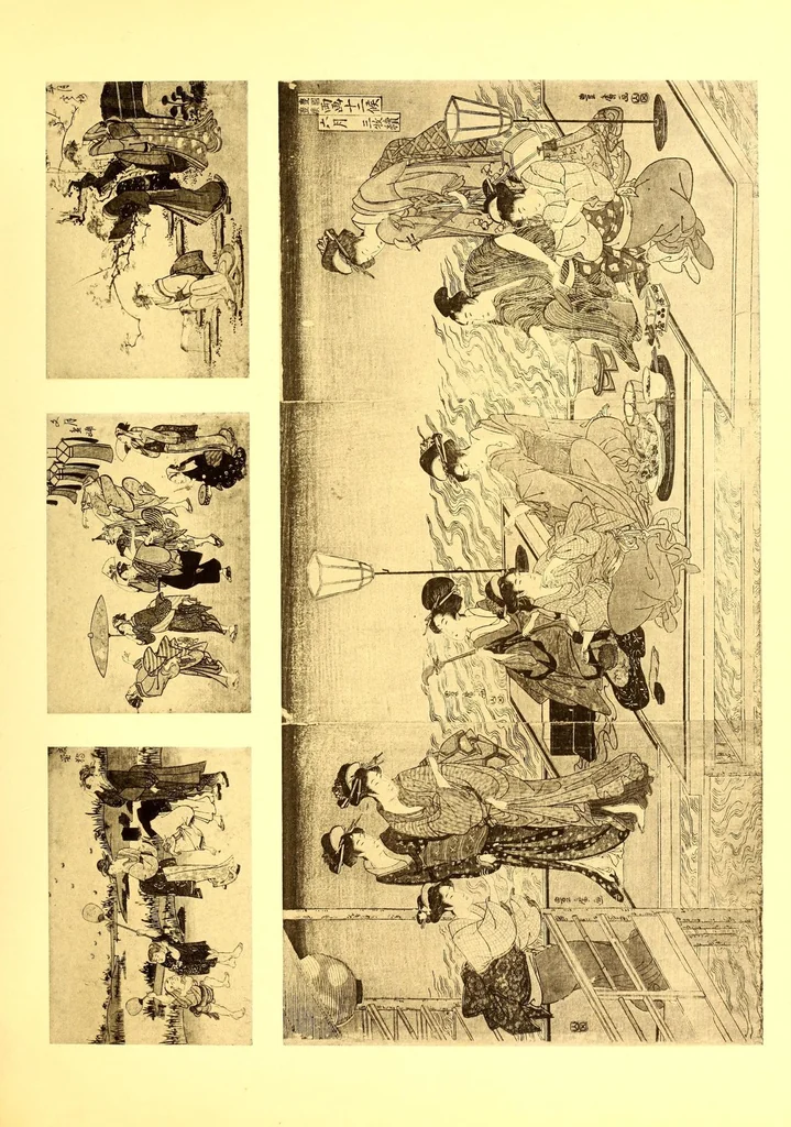 An illustration from Collection P. Barboutau : Peintures-estampes & Objets d'Art du Japon dont la vente aura lieu le 3 juin et jours suivants, a l'Hotel Drouot, Salle N8, 1904, leaf 103