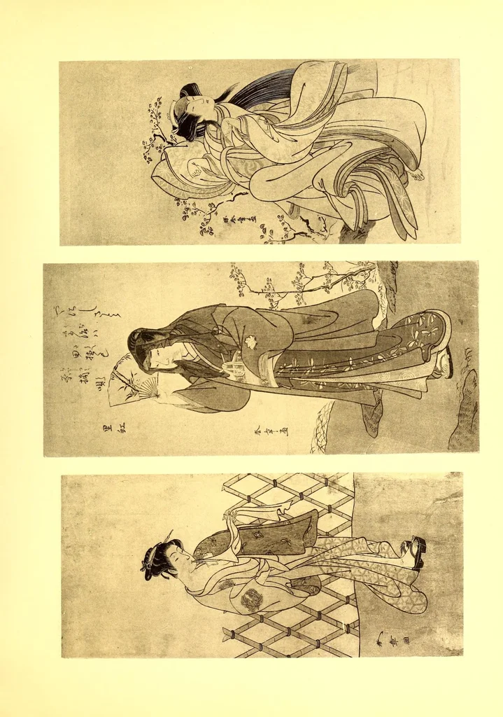 An illustration from Collection P. Barboutau : Peintures-estampes & Objets d'Art du Japon dont la vente aura lieu le 3 juin et jours suivants, a l'Hotel Drouot, Salle N8, 1904, leaf 149
