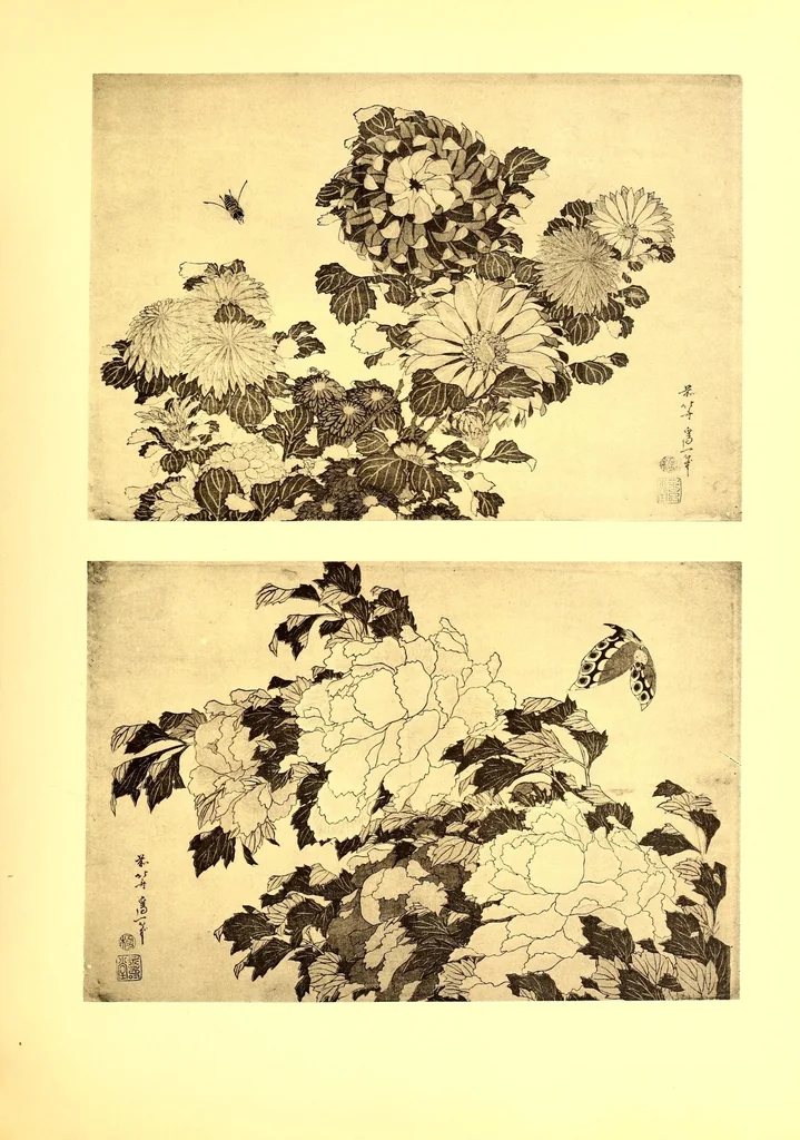 An illustration from Collection P. Barboutau : Peintures-estampes & Objets d'Art du Japon dont la vente aura lieu le 3 juin et jours suivants, a l'Hotel Drouot, Salle N8, 1904, leaf 197