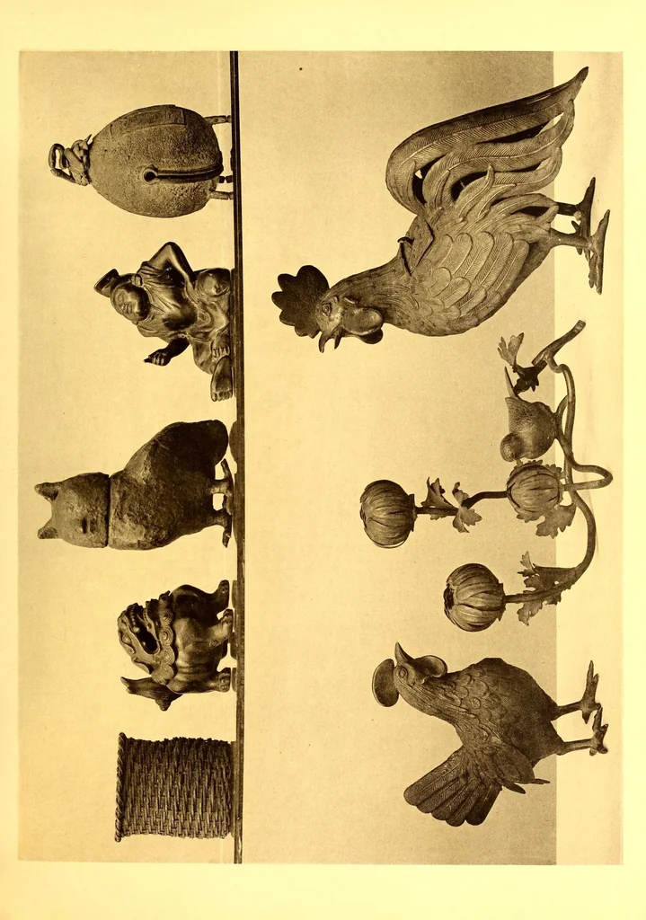 An illustration from Collection P. Barboutau : Peintures-estampes & Objets d'Art du Japon dont la vente aura lieu le 3 juin et jours suivants, a l'Hotel Drouot, Salle N8, 1904, leaf 287