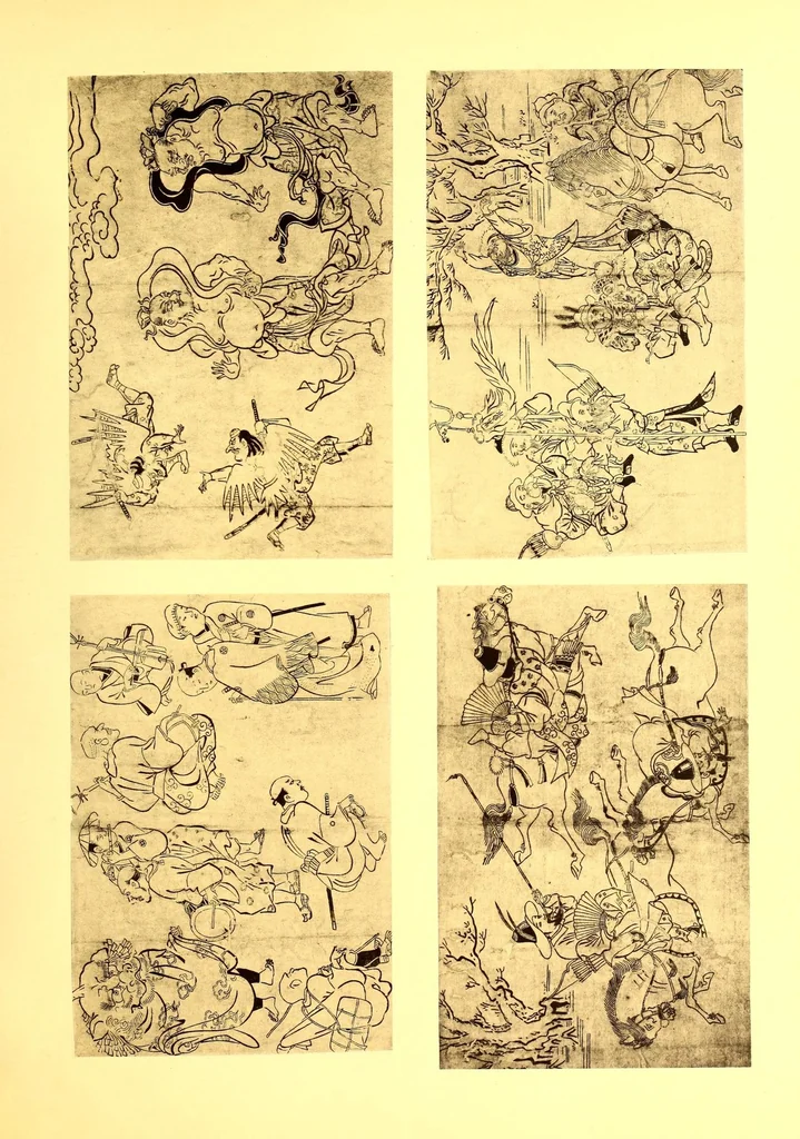 An illustration from Collection P. Barboutau : Peintures-estampes & Objets d'Art du Japon dont la vente aura lieu le 3 juin et jours suivants, a l'Hotel Drouot, Salle N8, 1904, leaf 35