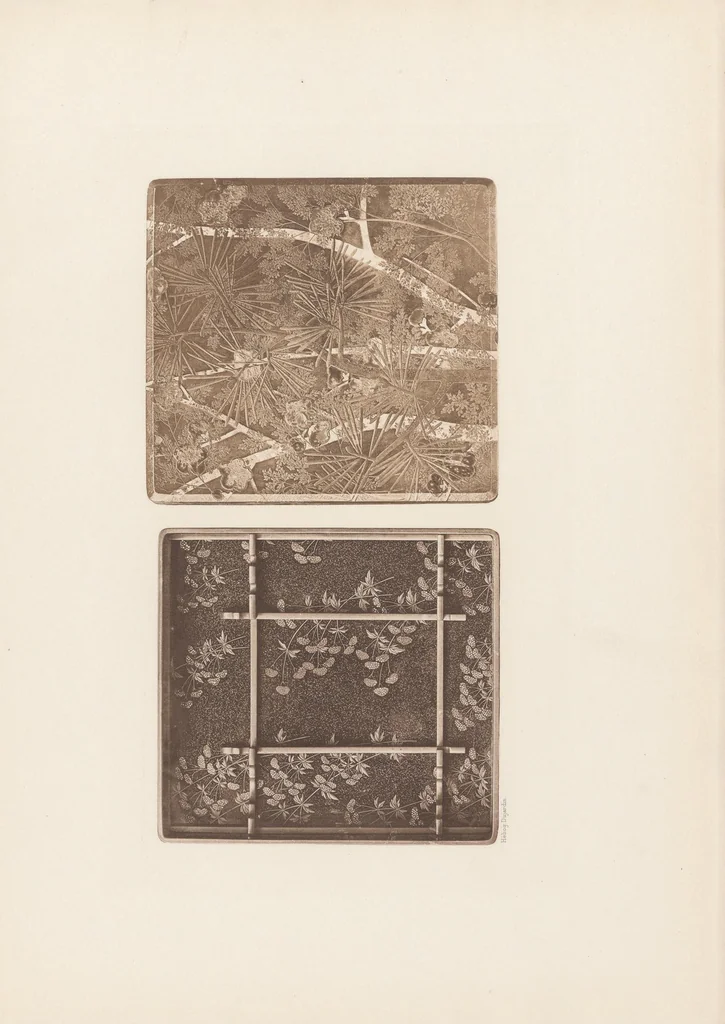 An illustration from Collection S. Bing. : Objets d'art et peintures du Japon et de la Chine dont la vente aura lieu du lundi 7 au samedi 12 mai 1906 inclus dans les galeries de MM. Durand-Ruel, 1906, leaf 35