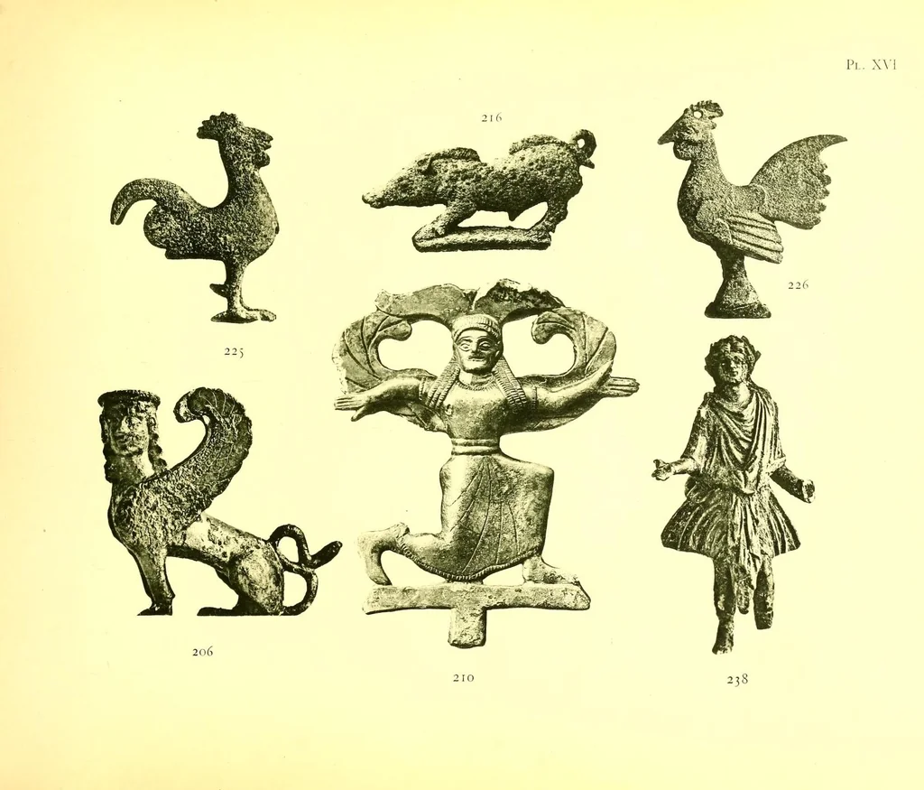 An illustration from Collections de feu M. Jean P. Lambros d'Athenes et de M. Giovanni Dattari du Caire, 1912, leaf 109
