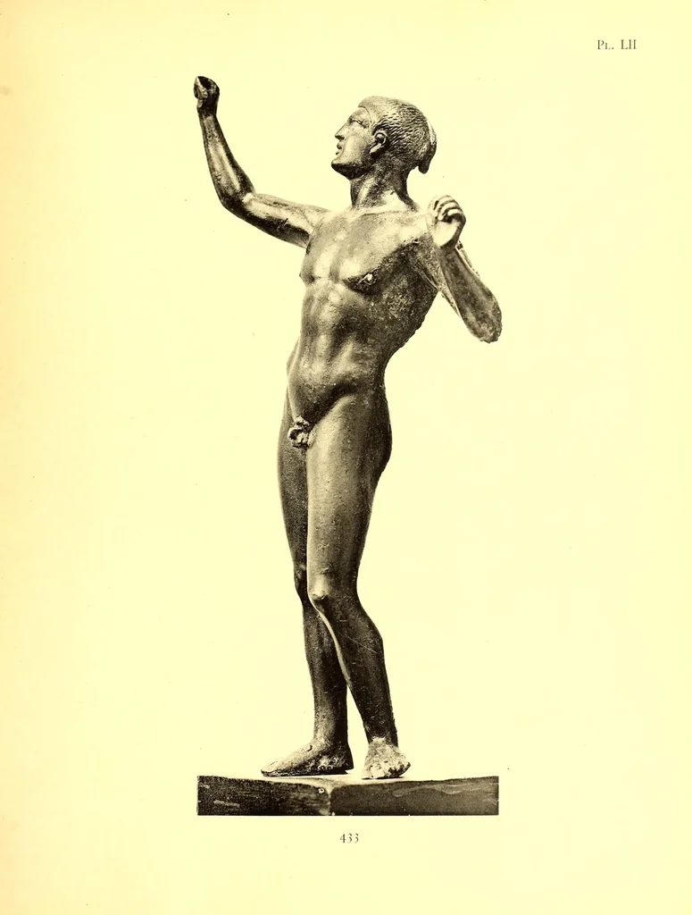 An illustration from Collections de feu M. Jean P. Lambros d'Athenes et de M. Giovanni Dattari du Caire, 1912, leaf 181