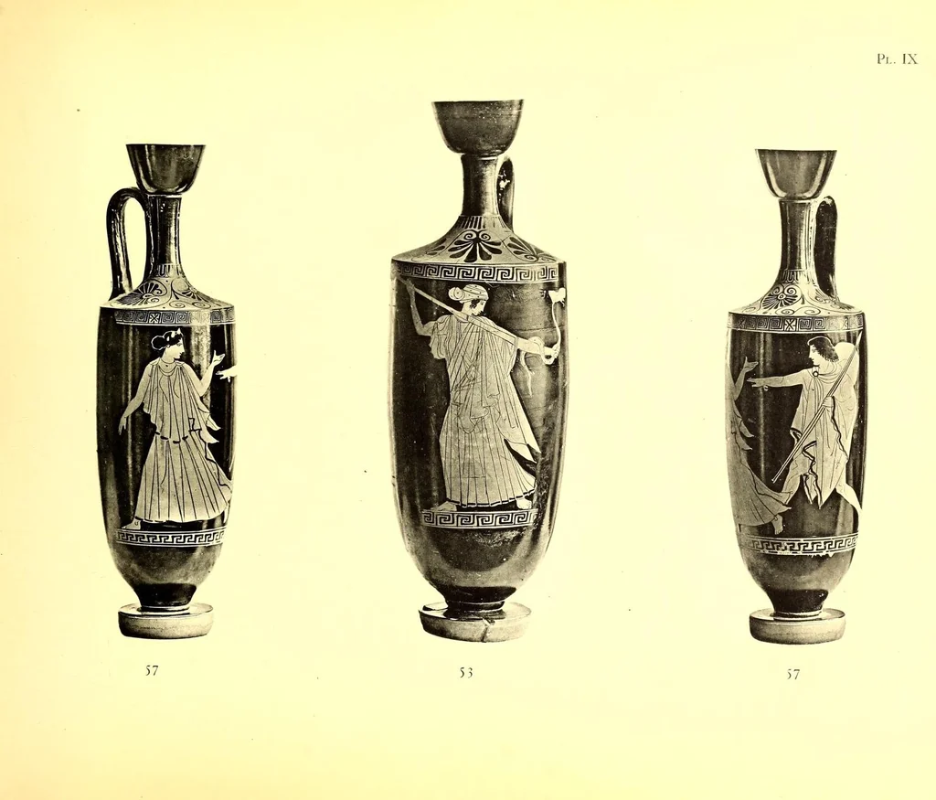 An illustration from Collections de feu M. Jean P. Lambros d'Athenes et de M. Giovanni Dattari du Caire, 1912, leaf 95