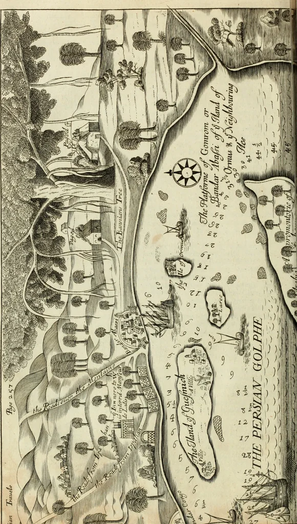 An illustration from Collections of travels through Turkey into Persia, and the East-Indies : Giving an account of the present state of those countries ..., 1684, leaf 285