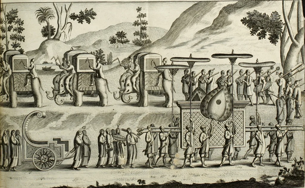 An illustration from Collections of travels through Turkey into Persia, and the East-Indies : Giving an account of the present state of those countries ..., 1684, leaf 810