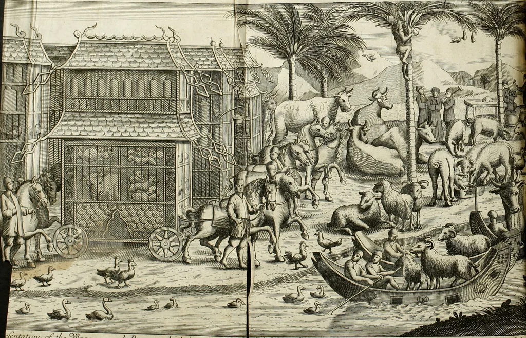 An illustration from Collections of travels through Turkey into Persia, and the East-Indies : Giving an account of the present state of those countries ..., 1684, leaf 853